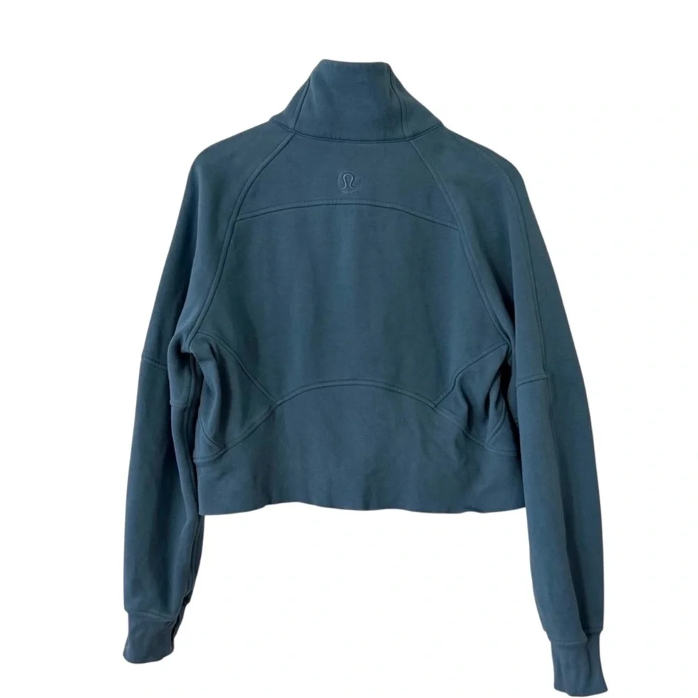 Lululemon Scuba Oversized Half Zip Sweatshirt XS/S Utility Blue - Picture 4 of 5
